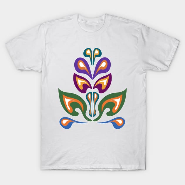 Ojibwe Flowers Waabigwan WAWEZHI CANADA T-Shirt by WAWEZHI